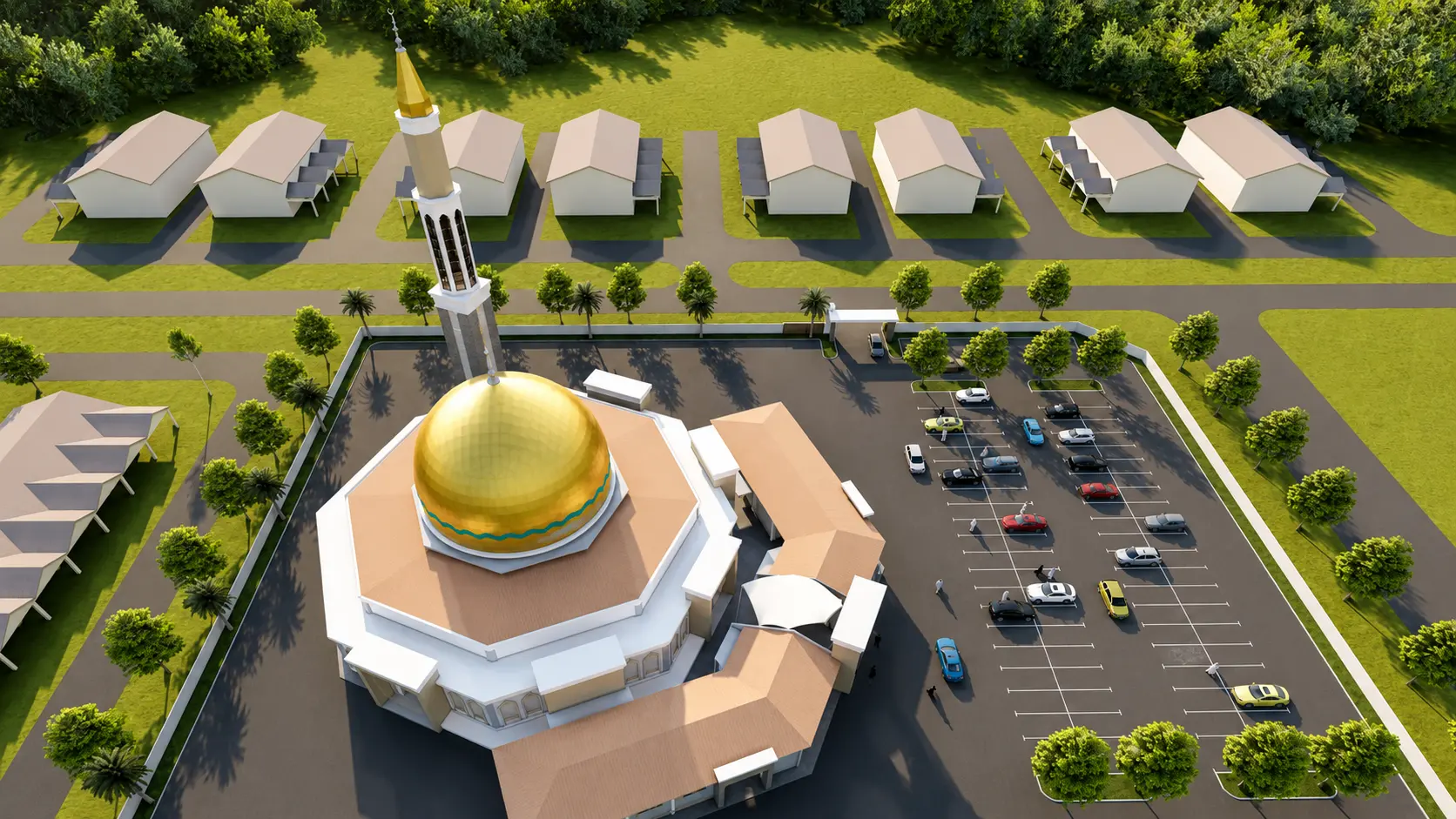 Pandangan udara cadangan Masjid Kariah Bandar Mutiara