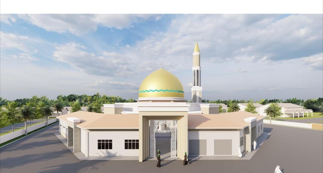 Pandangan pintu masuk cadangan Masjid Kariah Bandar Mutiara